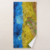 Wheatfield with Crows, Van Gogh (Serviette de bain)