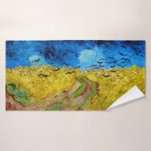 Wheatfield with Crows, Van Gogh (Serviette de bain)