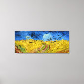 Wheatfield with crows - Vincent Van Gogh (1890) Canvas Afdruk (Voorkant)