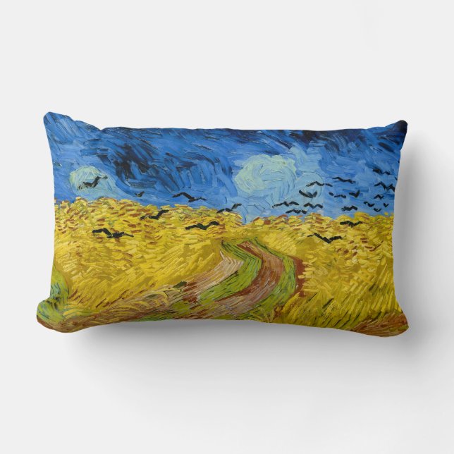 Wheatfield with crows - Vincent Van Gogh (1890) Kussen (Voorkant)