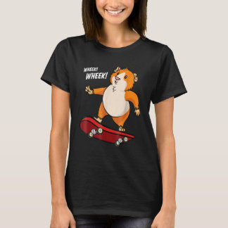 Wheek Wheek Cavia Skateboard Skateboarder T-shirt