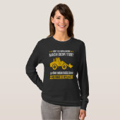 Wheel Loader Construction Site Construction Worker T-shirt (Voorkant volledig)