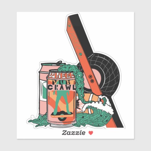 Wheel Pub Crawl Sticker (Vel)