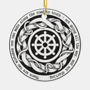 Wheel van de weg naar Truth Dharma Keramisch Ornament