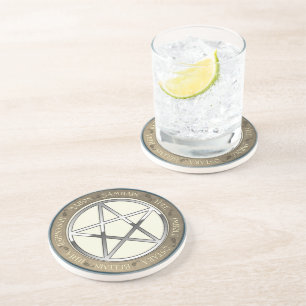 Wheel van het Jaar Pentacle Zandsteen Onderzetter