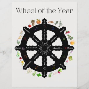 Wheel van het Jaar Poster Pagina Papier Blad