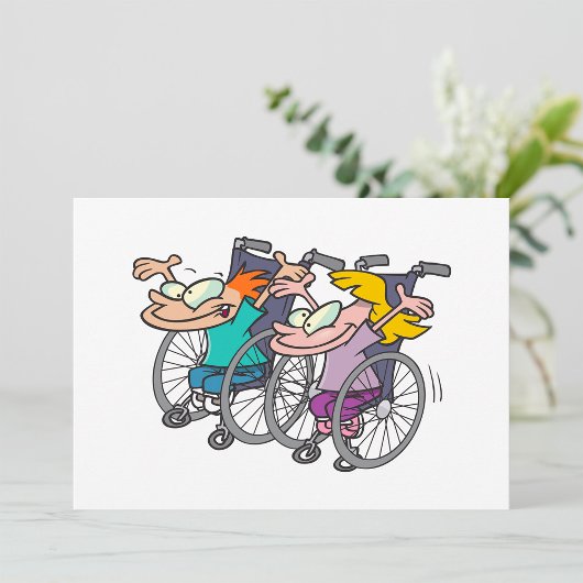 Wheelchair Race Invitations Kaart