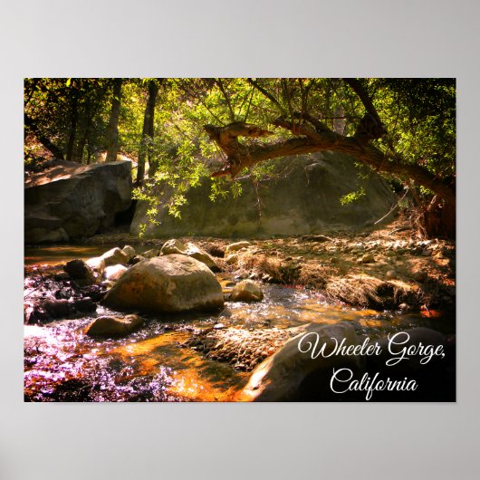 Wheeler Gorge, Californië - Poster (Voorkant)