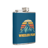Wheeler Peak New Mexico Retro Turquoise Heupfles (Rechts)