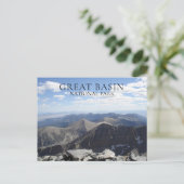 Wheeler Peak Summit Uitzicht Great Basin NP, Nevad Briefkaart (Staand voorkant)
