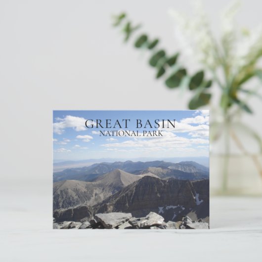 Wheeler Peak Summit Uitzicht Great Basin NP, Nevad Briefkaart (Staand voorkant)