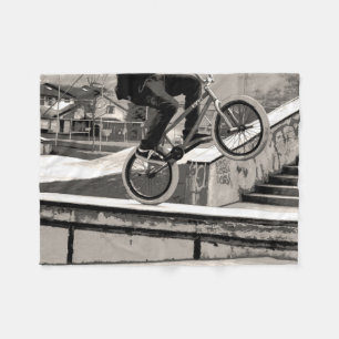 Wheelie Master - BMX Biker Fleece Deken