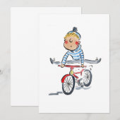 Wheelie op de fiets kaart (Voorkant / Achterkant)