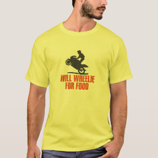 Wheelie pour le T-shirt de nourriture
