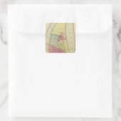 Wheeling Island Vierkante Sticker (Tas)