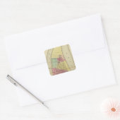 Wheeling Island Vierkante Sticker (Envelop)