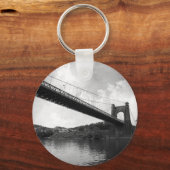 Wheeling Suspension Bridge B&W Sleutelhanger (Voorkant)