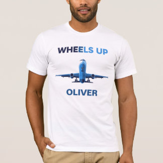 Wheels Up Aviation Takeoff Minimalist T-shirt
