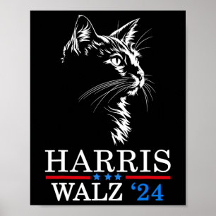 Wheimer 2024 Funny Cat Election Kamala Harris Tim Poster