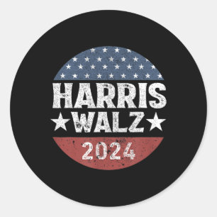 Wheimer 2024 Kamalaharris Timwaltz 2024 Stemming Ronde Sticker