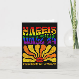 Wheimer 2024 Shirt Verkiezing LGBT Harris W WT Ret Kaart