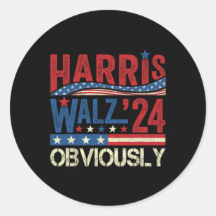 Wheimer natuurlijk! Harris Waltz 2024 Verkiezingen Ronde Sticker