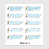 Whelk Shell Retouradresstickers Sticker (Vel)