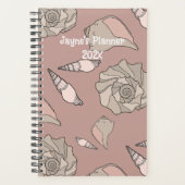 Whelk Shells Illustrated Yearly Custom Planner (Voorkant)