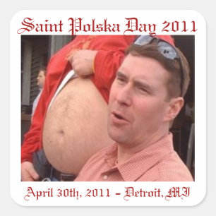 WHEM2 Sint Polska Day Vierkante Sticker