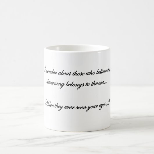 when I see your beautiful eyes Coffee Mug Koffiemok (Center)