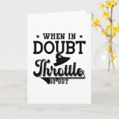 When In Doubt Throttle It Out Jet Skiing Jet Ski Kaart (Gele Bloem)