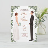 When Our Eyes Meet Wedding Invitation (Debout devant)