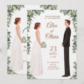 When Our Eyes Meet Wedding Invitation (Devant / Derrière)