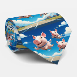 When Pigs Fly Funny Winged Pigs Stropdas
