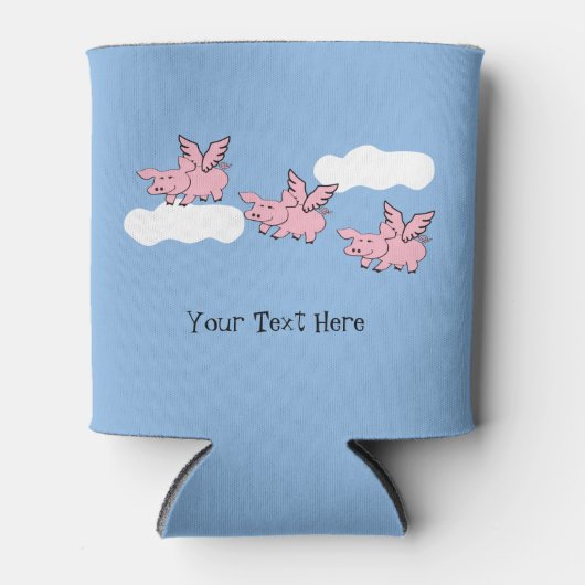 When Pigs Fly grappig event viering Blikjeskoeler (Voorkant)