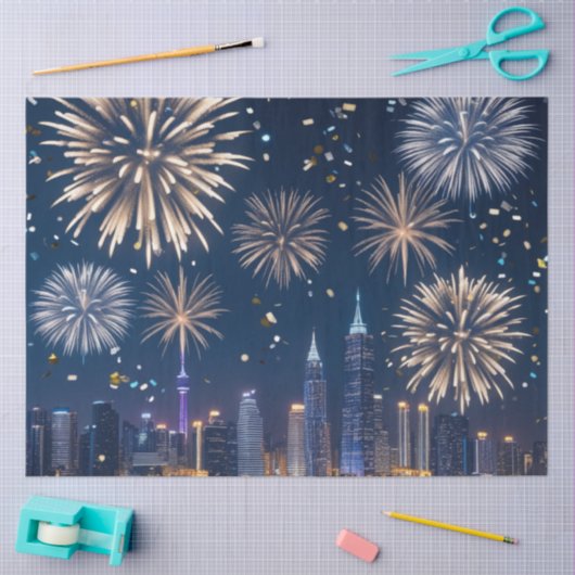 When the Lights Begin to Fall Tissuepapier (Craft)