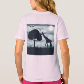 When the Moon Whispers to the Giraffe T-shirt (Achterkant)