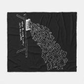 When the Muse Finally Gets Her Coffee Fleece Deken (Voorkant (Horizontaal))