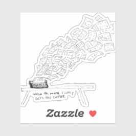 When the Muse Finally Gets Her Coffee Sticker