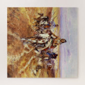 "When the Plains Were His" door Charles M Russell Legpuzzel (Horizontaal)