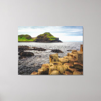 Where Fire Meets Folklore: The Giant's Causeway  Canvas Afdruk