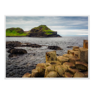 Where Fire Meets Folklore: The Giant's Causeway  Perfect Poster