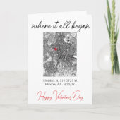 Where It All began Valentine's Day Engagement  Kaart (Voorkant)
