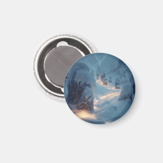 Where Light Wanders in Winter Magneet (Voorkant / Achterkant)