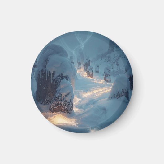 Where Light Wanders in Winter Magneet (Voorkant)