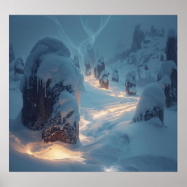 Where Light Wanders in Winter Poster