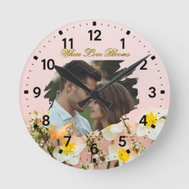 Where Love Blooms | Personalized Spring Romance  Ronde Klok