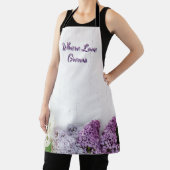 Where Love Grows Apron | Lilac Spring Kitchen  Schort (Insitu)
