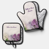 Where Love Grows Kitchen Set | Lilac Oven Mitt (Voorkant / Achterkant)