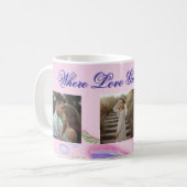 Where Love Grows Mug | Personalized Floral Photo  (Devant gauche)